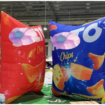 Customized Inflatable Chips Snack Packaging Balloon for Event Decorations and Advertising