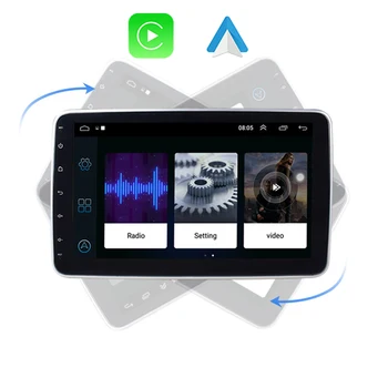 Car Android 12 Player 1DIN With Large Screen Rotating Navigation, 10.1-Inch Universal Integrated  Mp5/Mp3 Player