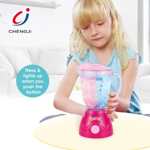 Pretend Play Plastic Appliance Mixer Tools Blender Juicer Toy, Juicer Blender Machinery Kitchen Blender Toy With Light Music