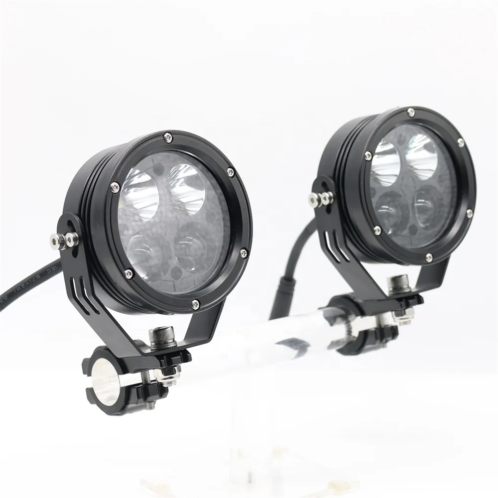 TIYPEOR 80W Motorcycle Fog Light Spotlight CNC Aluminum 10000lm Super Bright IP68 Dual Beam Wireless Switch Auxiliary Light