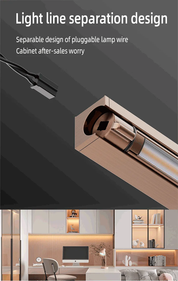 Model 1515 Advanced Light Luxury Custom Rotatable Embedded Inside Led Smart Sensor Wine or Jewelry Display Under Cabinet Light