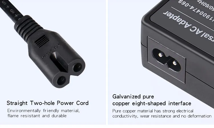 Универсальное Внешнее зарядное устройство для нескольких ноутбуков, 40 Вт, 45 Вт, 60 Вт, 65 Вт, 70 Вт, 90 Вт, 120 Вт, переменный/постоянный ток