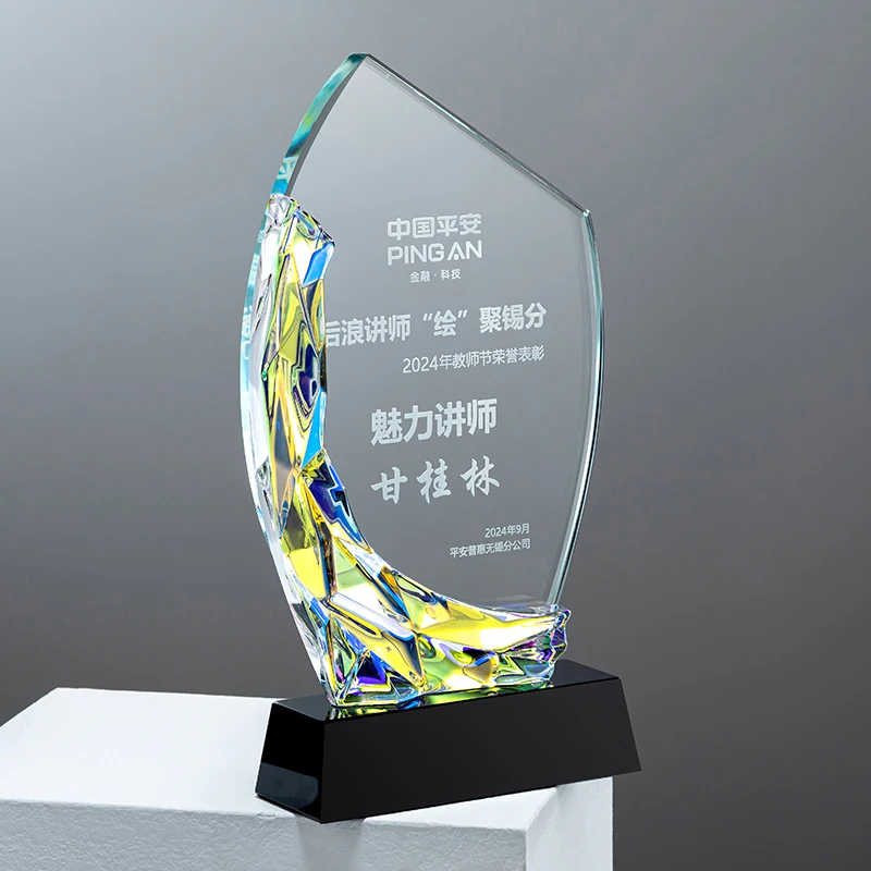 product small bridge low price wholesale creative design business glass awards trophies custom trophy award crystal-38