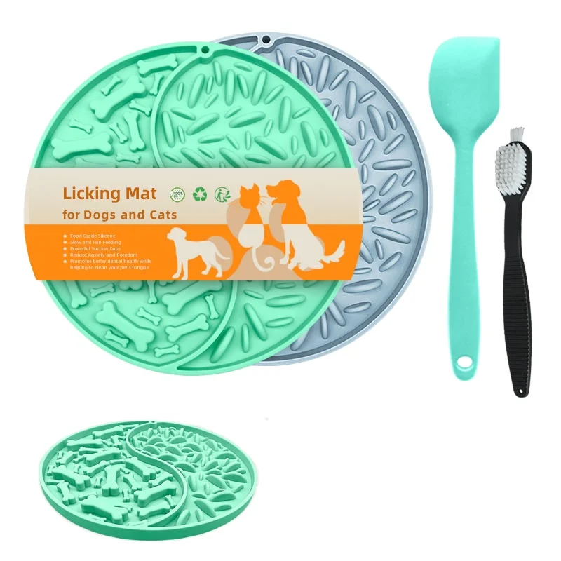 New Arrivals Silicone Dog Round Lick Mat Logocustomized Lick Mat Dog