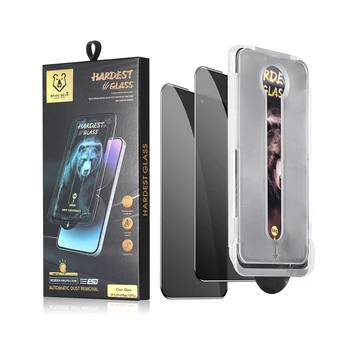 RTS Automatic Alignment Antispy Tempered Glass Screen Protectors Dust-Free Privacy Magic Box iPhone 15 14 13 12 13 Pro Ultra