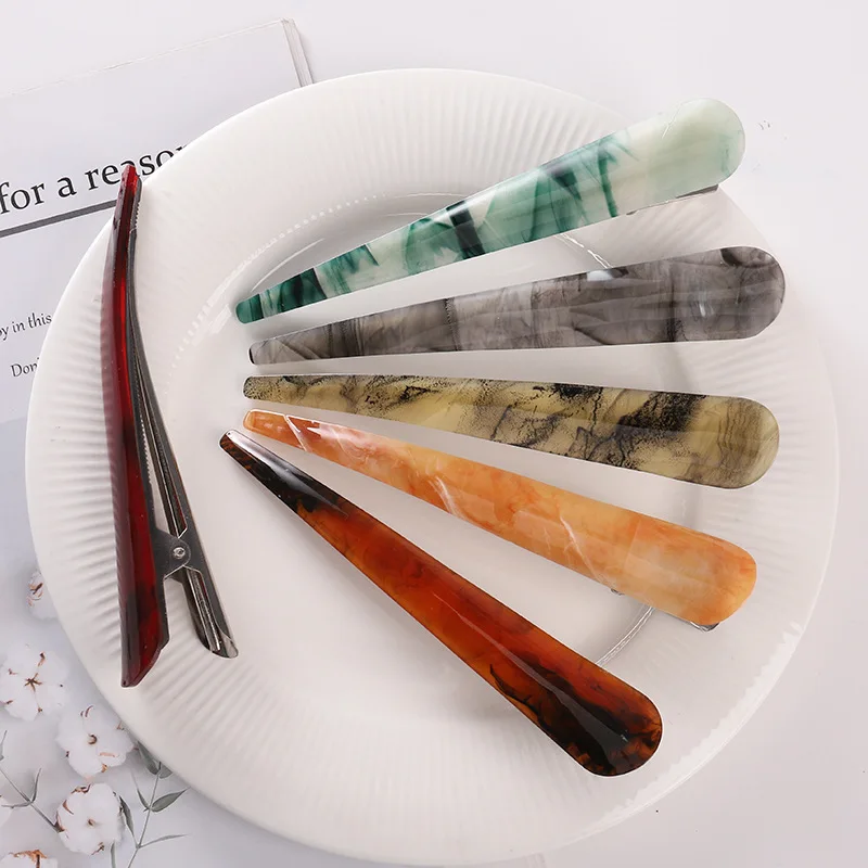 Модные классические аксессуары под крокодиловую кожу 30 цветов профессиональные заколки для волос заколка укладки