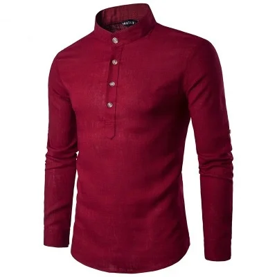 Men's Shirts 4 Buttons Slim Fit 