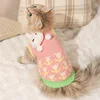 Cat-themed Clothes - Fleece Rabbit Floral Sweater (Pink)