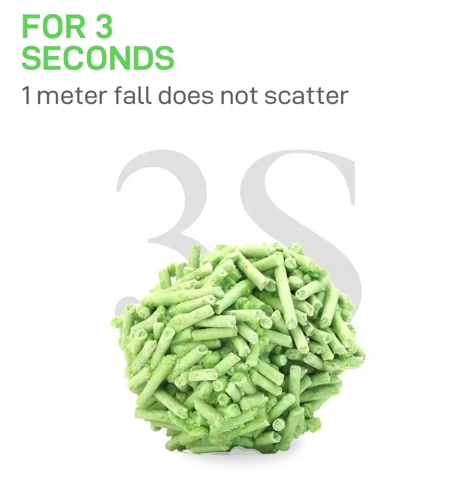 2024 Premium 1.5mm Tofu Cat Litter Corn Starch Sustainable & Dustfree