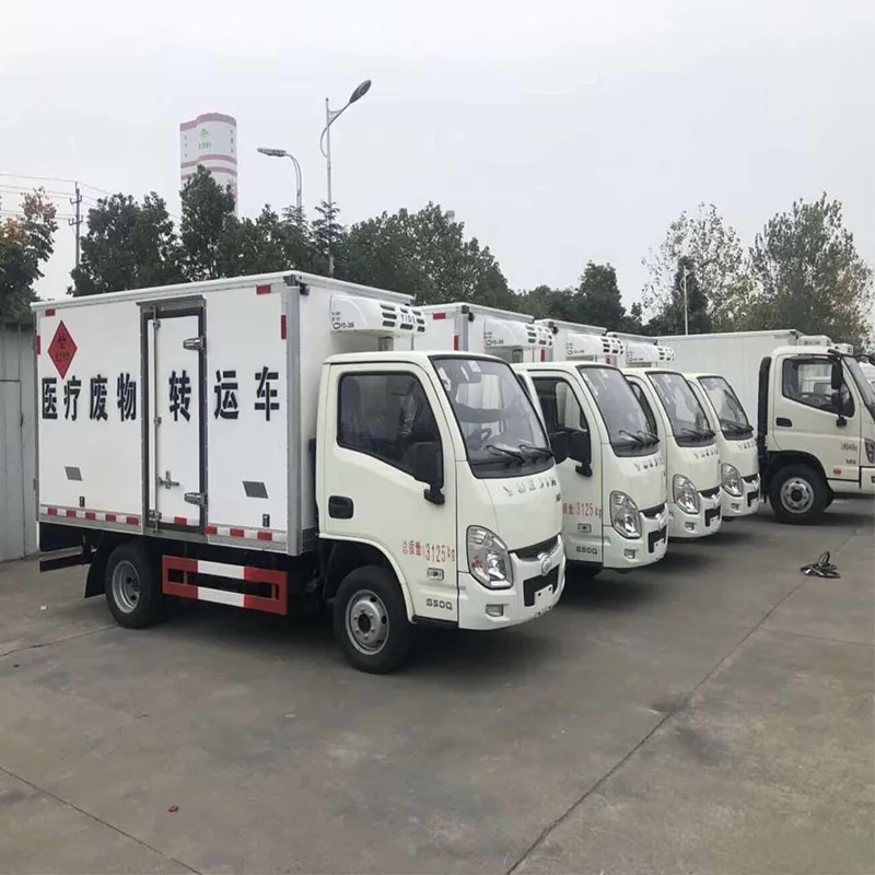 Грузовик-холодильник DONGFEGN 4x2 4x4, транспортное средство для транспортировки медицинских отходов, транспортное средство для транспортировки клинических отходов, грузовик для холодного хранения