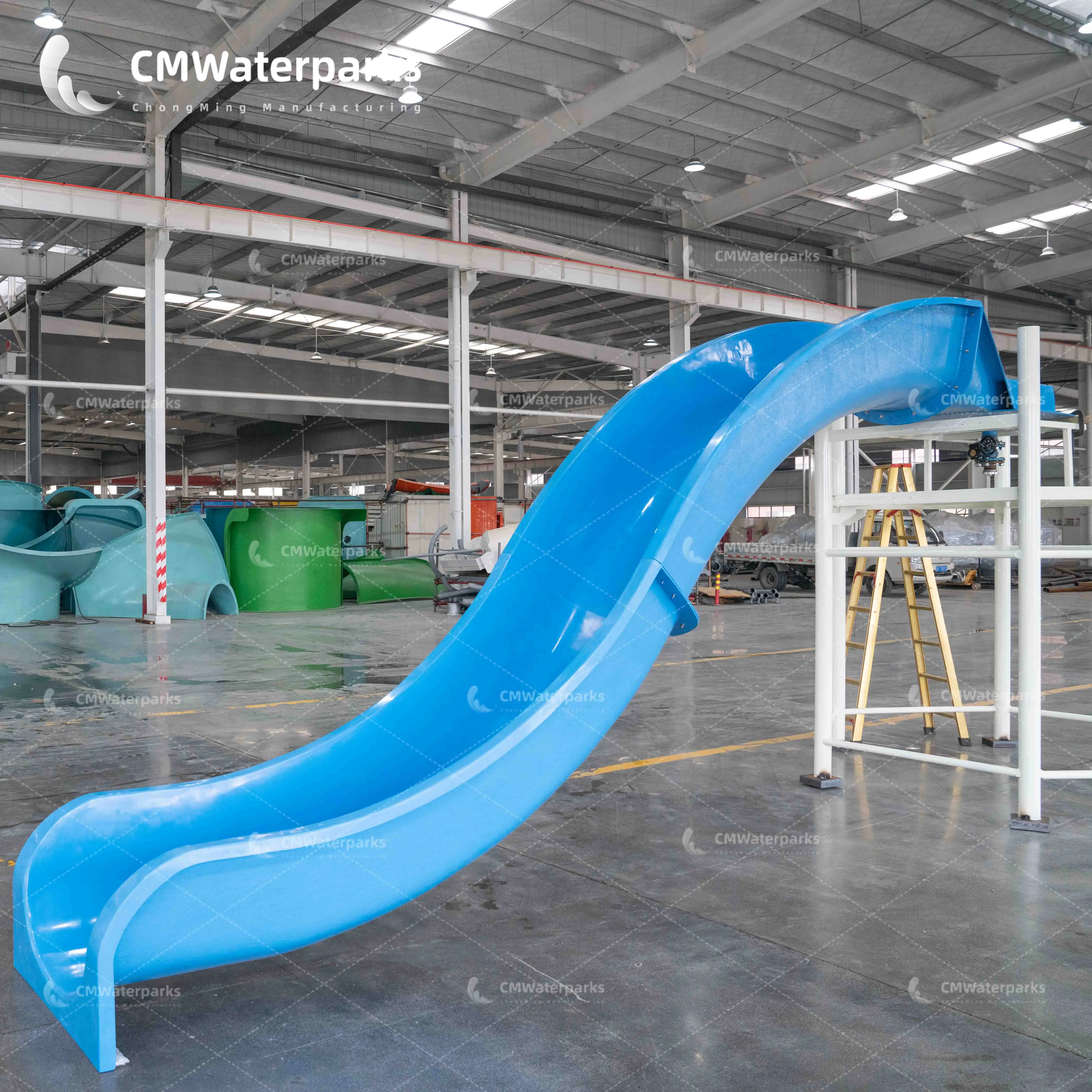Cmwaterparks PSS-5 Residential Home) Use Pool Slide Fiberglass Swimming  Pool Spiral Slide