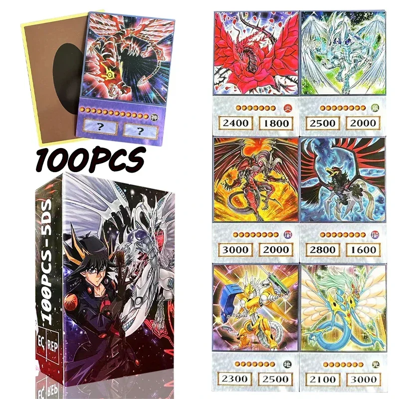 Yu Gi Oh Seto Yugi Muto Tea Gardner Duel Monster Blue Eyes White Drag-on  Dark Archmage DM GX 5DS100PCS Battle Card Collect