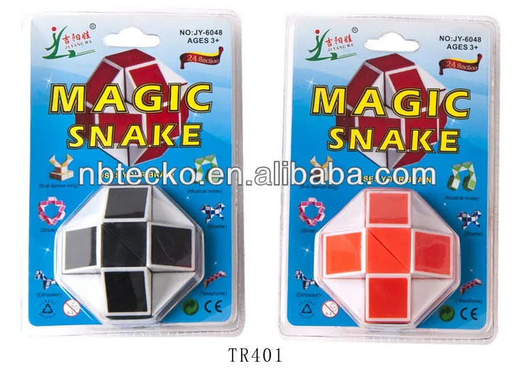 NewL Magic Snake Twist Puzzel Speelgoed, Mini Snake Speed Cube, 144 Onderdelen