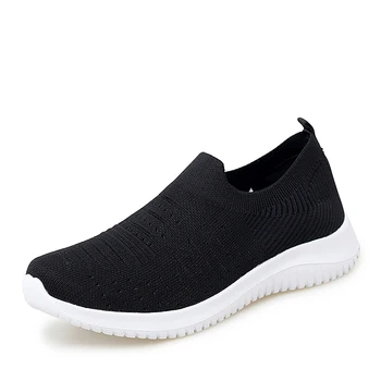 Light Weight Women's Shoes Fly-woven Sports Shoes Large Size Mesh Breathable Shoes