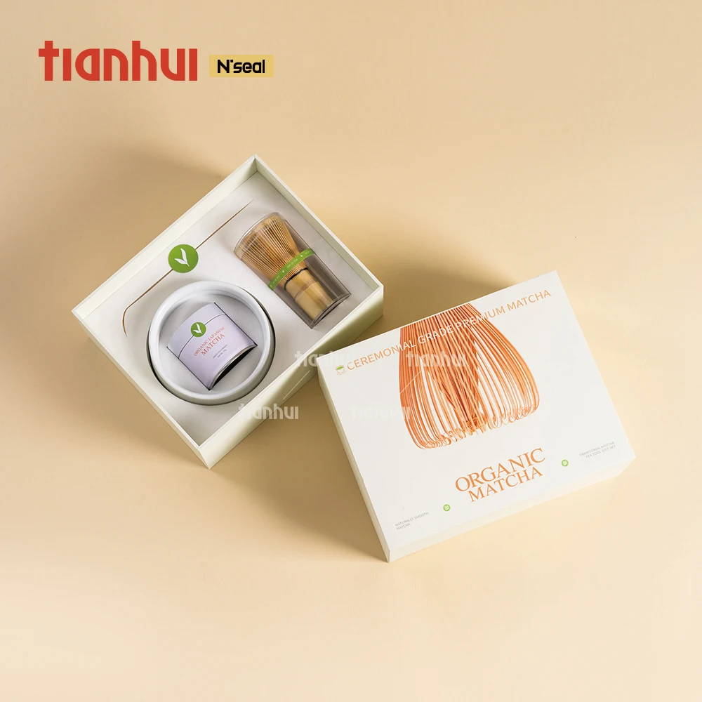 Conjunto de Caixas de Embalagem Premium para Armazenamento Ecológico de Matcha Tianhui