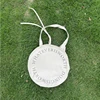 Sac rond en coton blanc