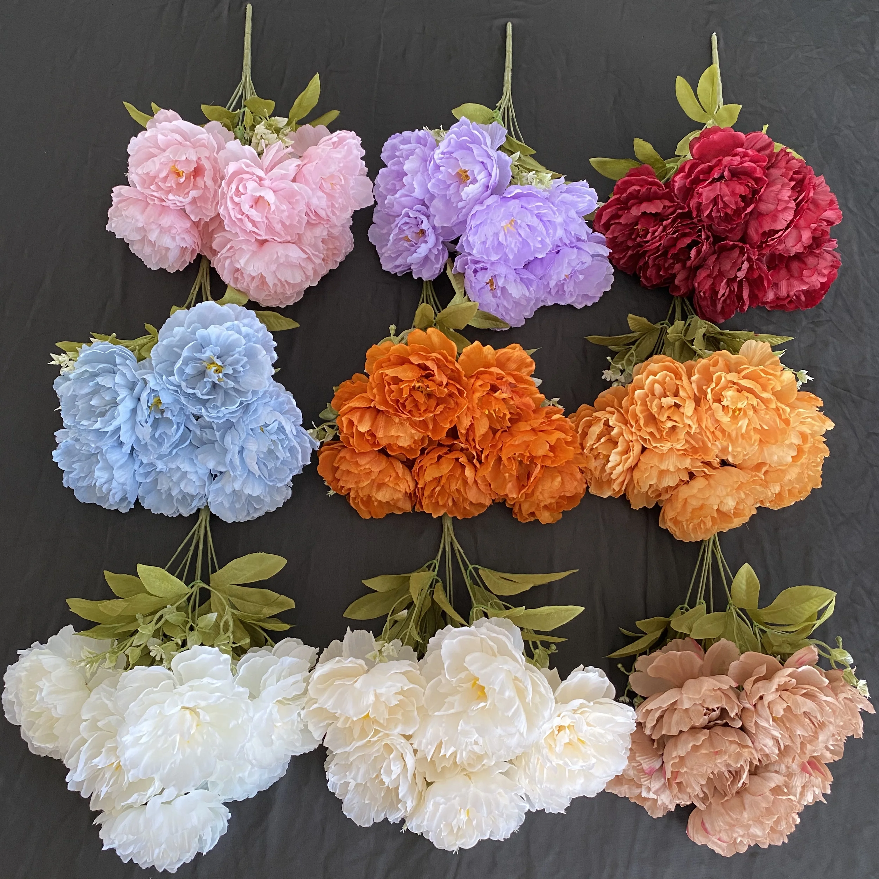 Silk Peony Artificial Flowers Rose Bouquet Artificial Peony Silk Flowers Peony Flowers