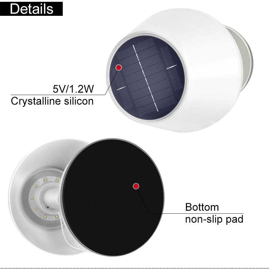 Outdoor Waterproof Indoor Family Restaurant Hotel Solar Lighting Rechargeable Eye Lamp