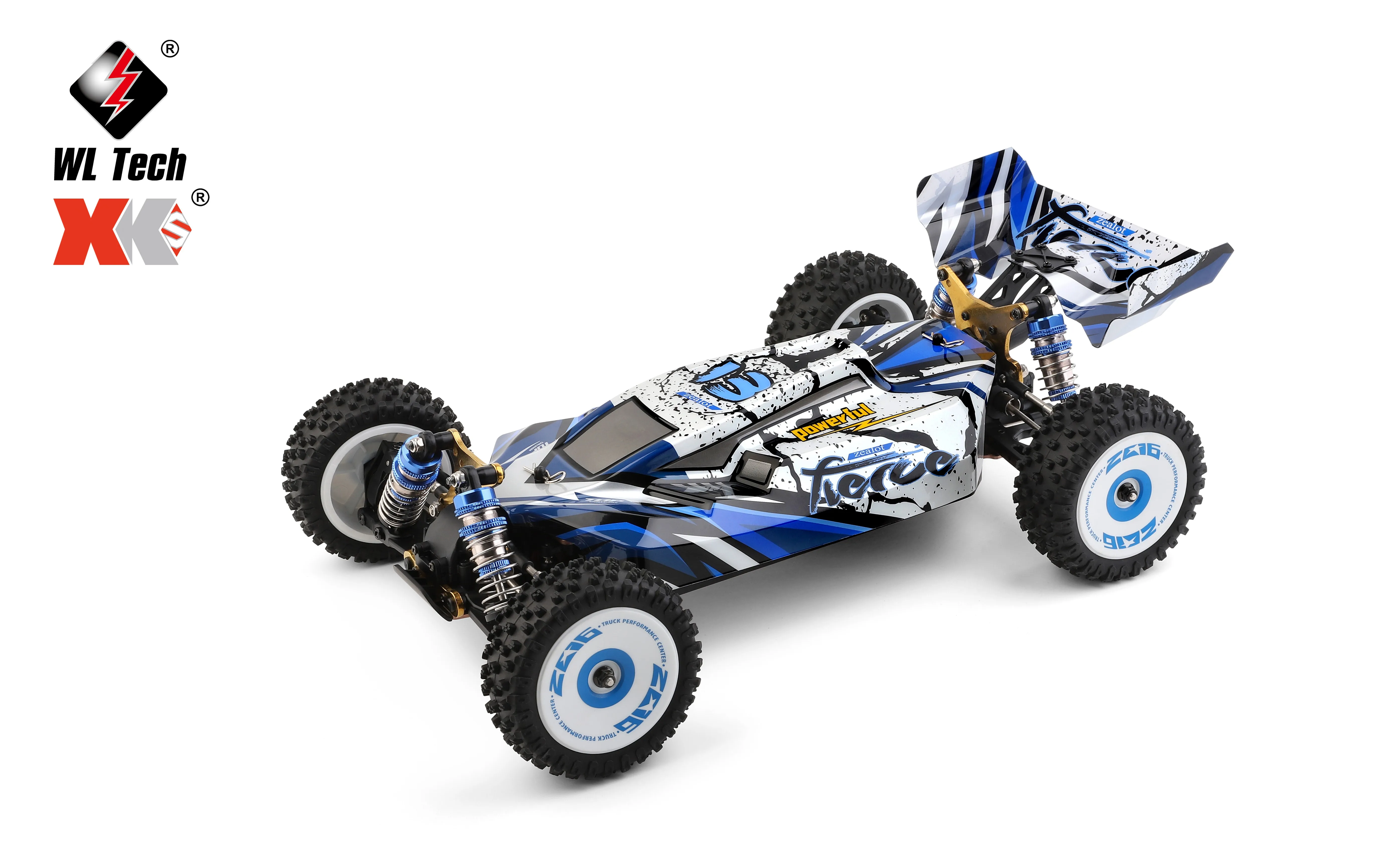 Wltoys 124017 2.4g 1/12 escala 4wd caminhão de corrida elétrica