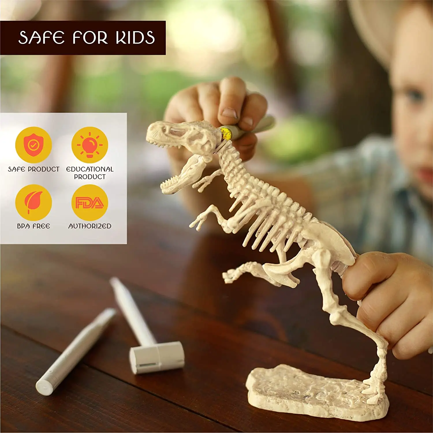 3d Dinossauro Dinossauro Kit de Escavação Fóssil Kit Educacional