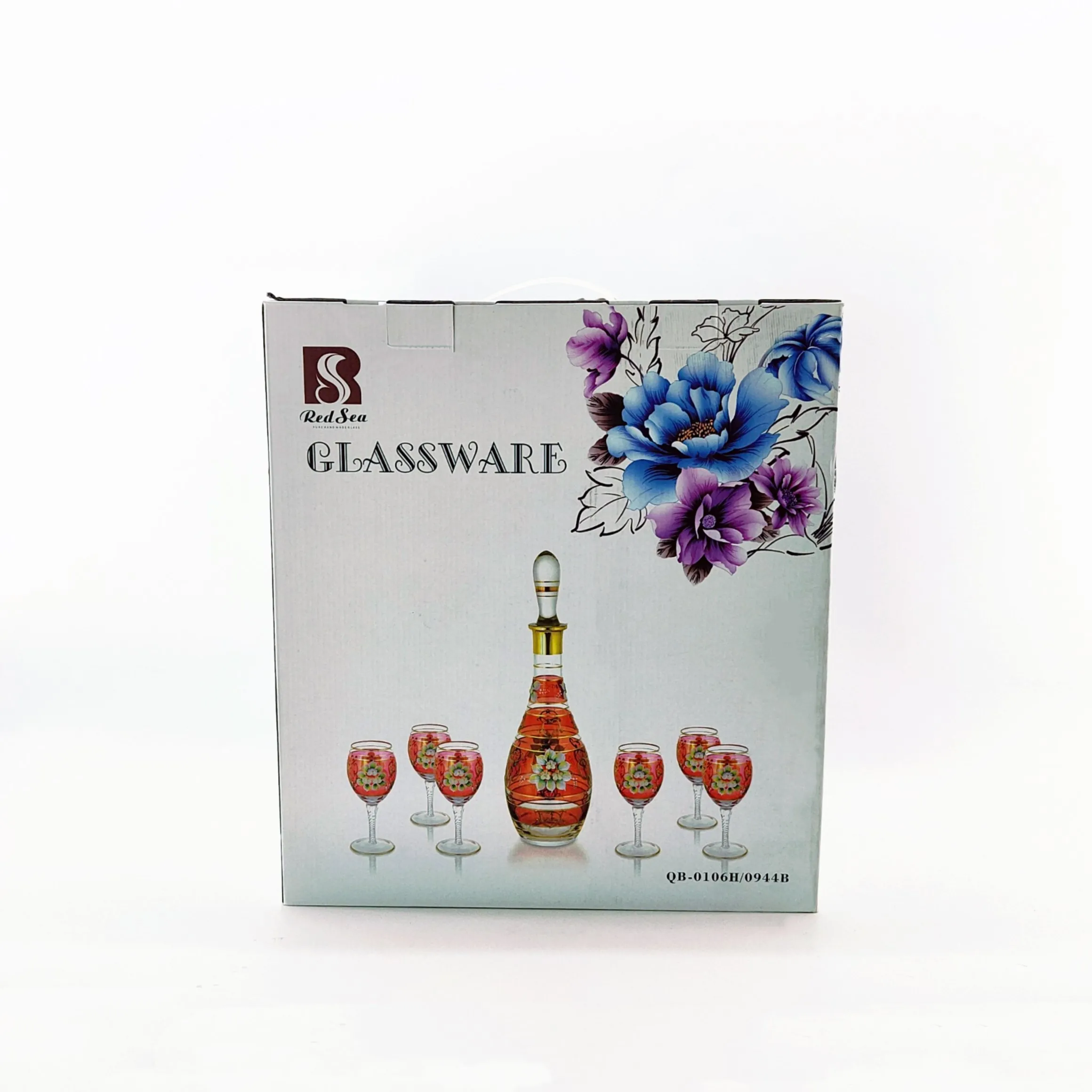 Arab Luxury Glass Fruit Bowls làm bằng tay 88mm cao vàng thật 6