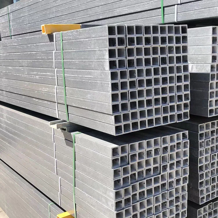 FRP square Tube Fiberglass Support Beam  FRP Rectangle Pipe