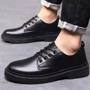 2026 Spring and Autumn Black Fashion Business Shoes Men Formal Shoes for Men Microfiber Shoes