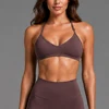 Reggiseno rosso-bruno scuro