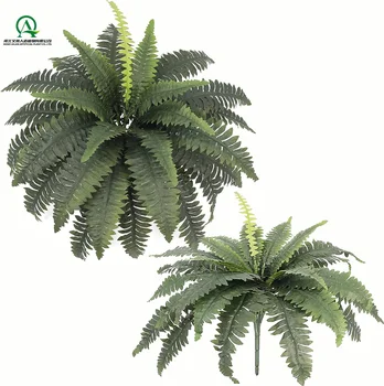 Artificial Boston Fern Silk Greenery Plants for Porch Home Windowsill Planters Garden Office Restaurant Decoration