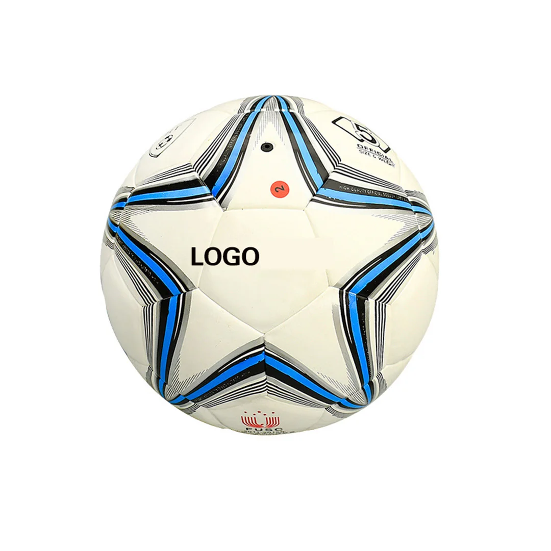 Hot Sales Stock Football Official Size 5 Pu American Ball Soccer Custom