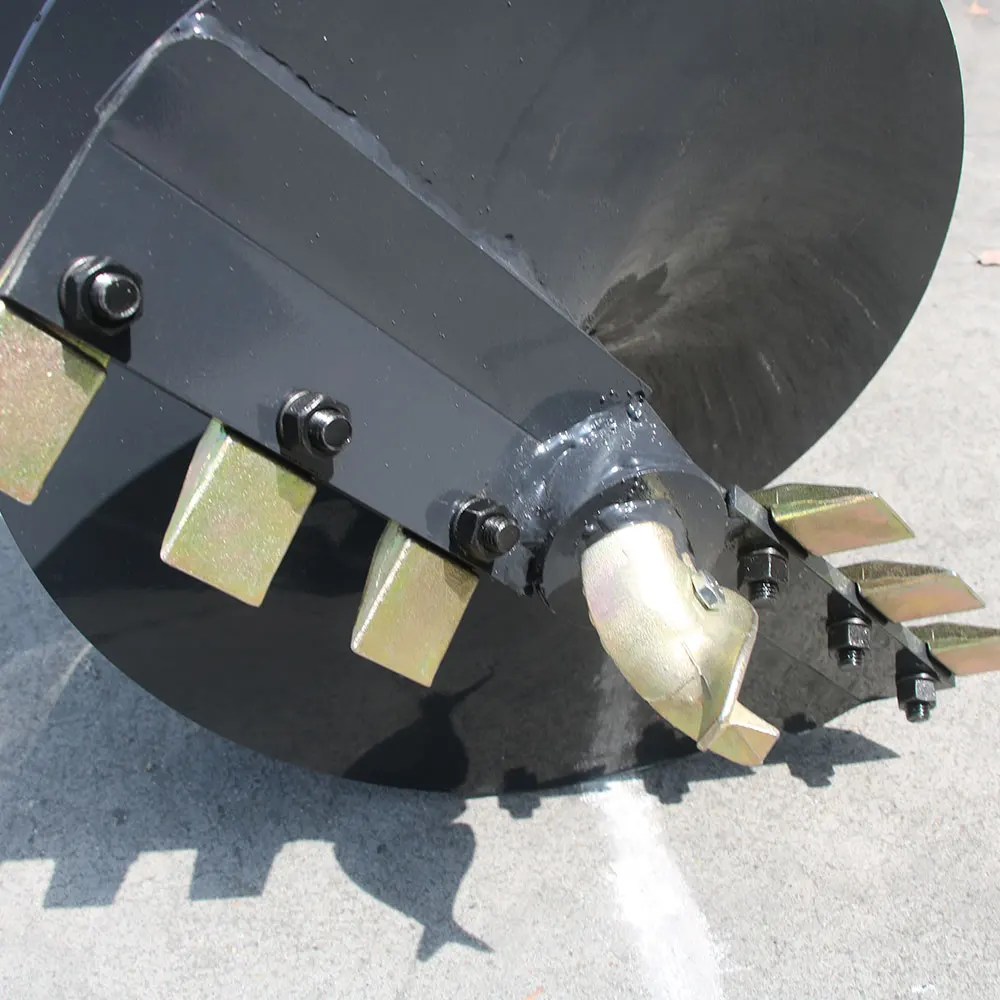 High Quality Auger Drive & Bit Ground Auger for Skid Steers Soil Auger Attachment for Compact Post Hole Digger