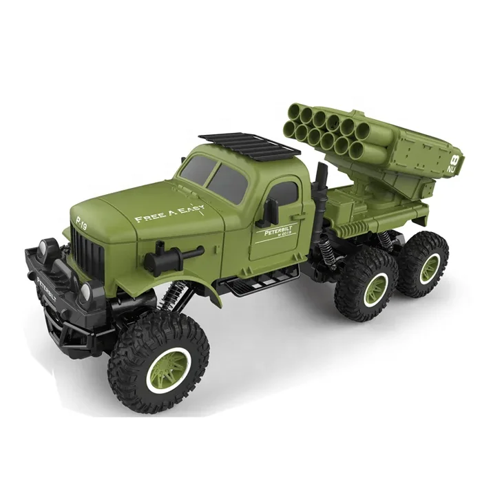 New Arrival Radio Control 2.4G 1/16 Rc Toy Military Truck for Sale