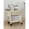 Double-layer book storage rack/hanging box [movable with wheels]