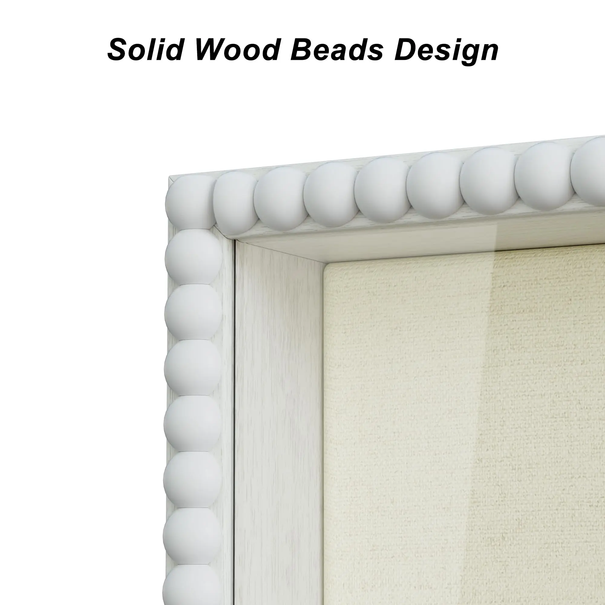 8x10 Large Shadow Box Display case Shadow Box Display Case with Unique Beads Door and Glass Window Wood Memory Box for Pictures