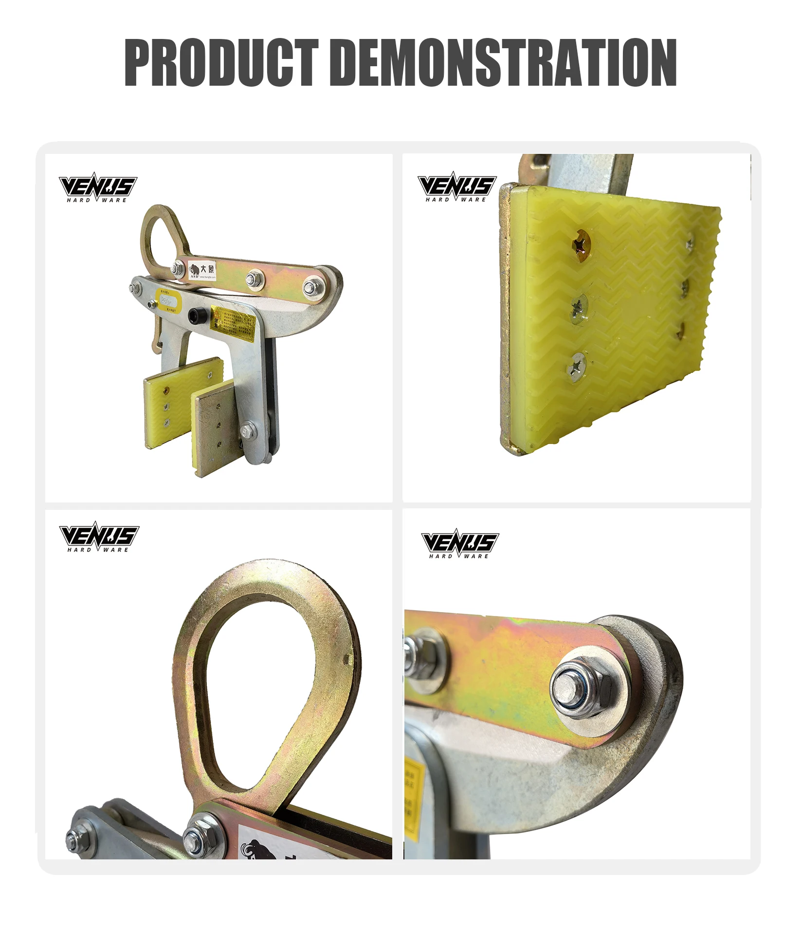 Factory Directly Heavy Duty Scissor Metal Clamp For Kerb Stone Marble