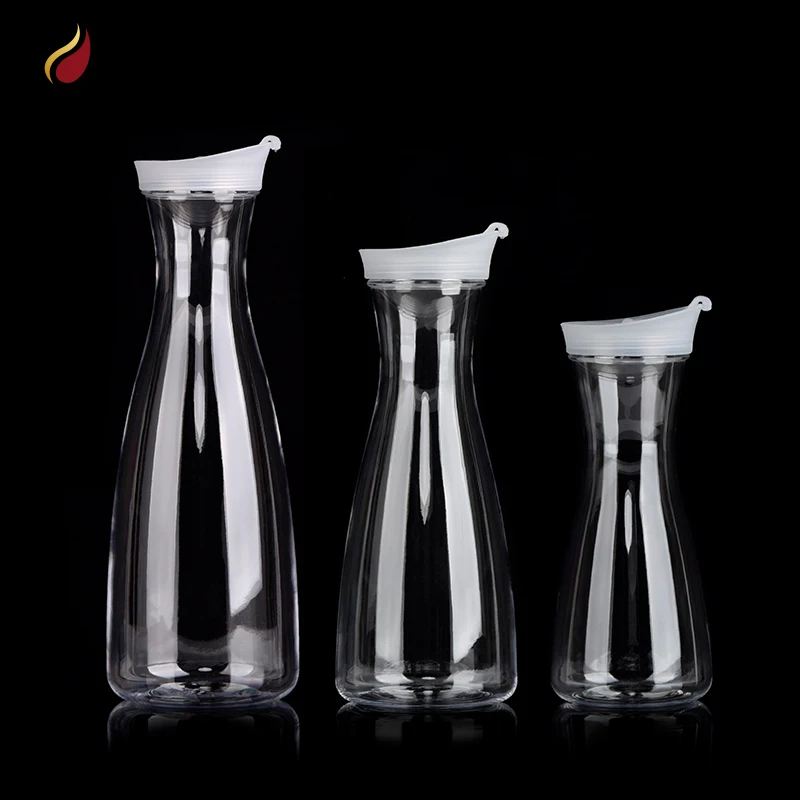 600ml 1000ml 1600ml 1L 1100ml PC Plastic Acrylic Juice Iced Tea Pot Jug Cold Water Pitcher With Lid for Household Juicer Carafe