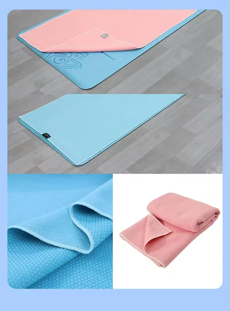 Factory Wholesale Custom Portable Thickened Yoga Mat with Printed Logo Professional Anti-Slip Yoga Studio preview 2