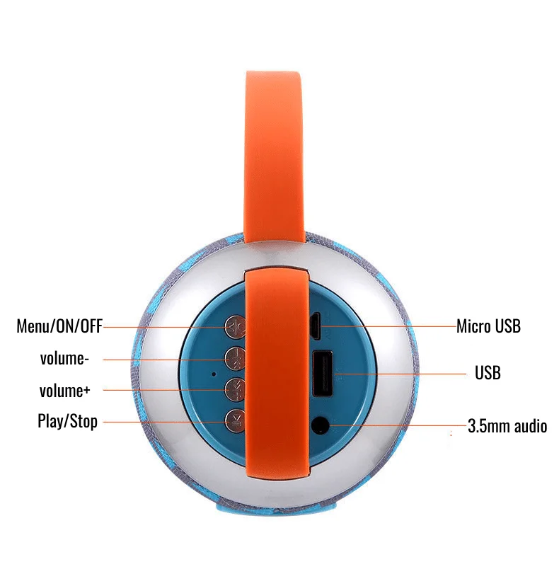 Waterproof TG112 Creative Portable Speaker Outdoor TF Card Bluetooth Wireless Speaker - ANKUX.COM