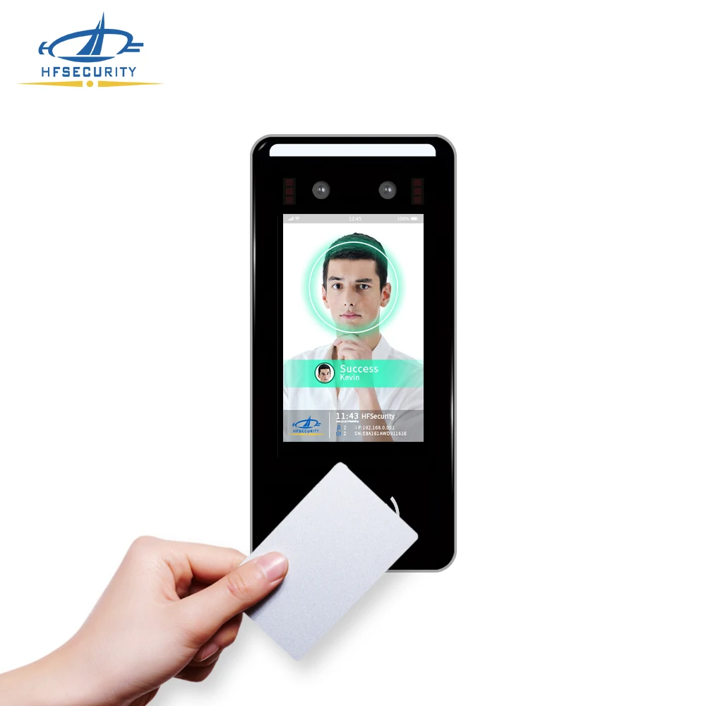 HFSecurity FR05 5 Inch Android 11 RFID Card Fingerprint Face Recognition Access Control on Turnstile