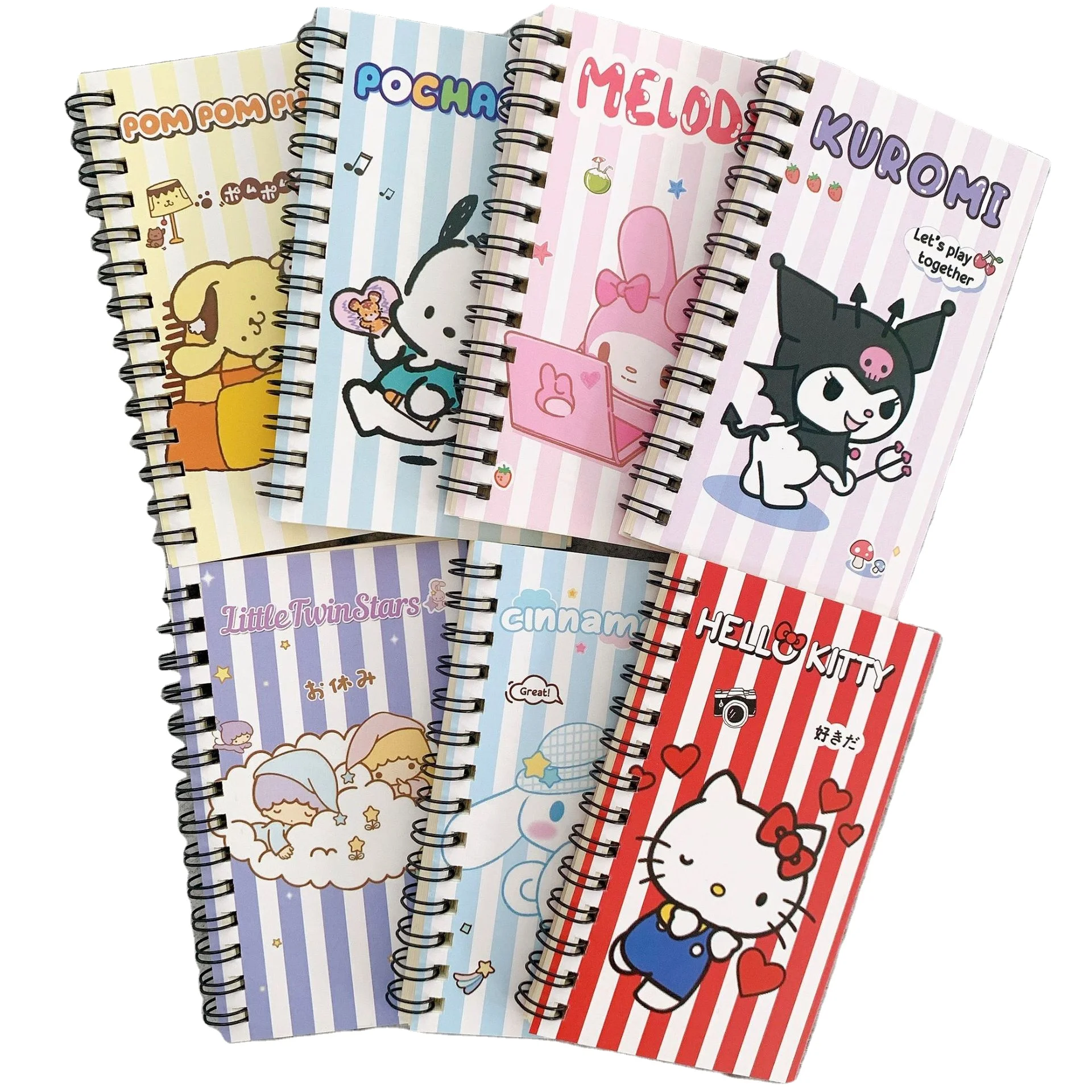 Yexiya 36 Packs Mini Notebooks For Kids Small Cute Notebooks Bulk Cartoon Cat Panda Themed Party Favors For Christmas Classroom Prizes Gift(Classic