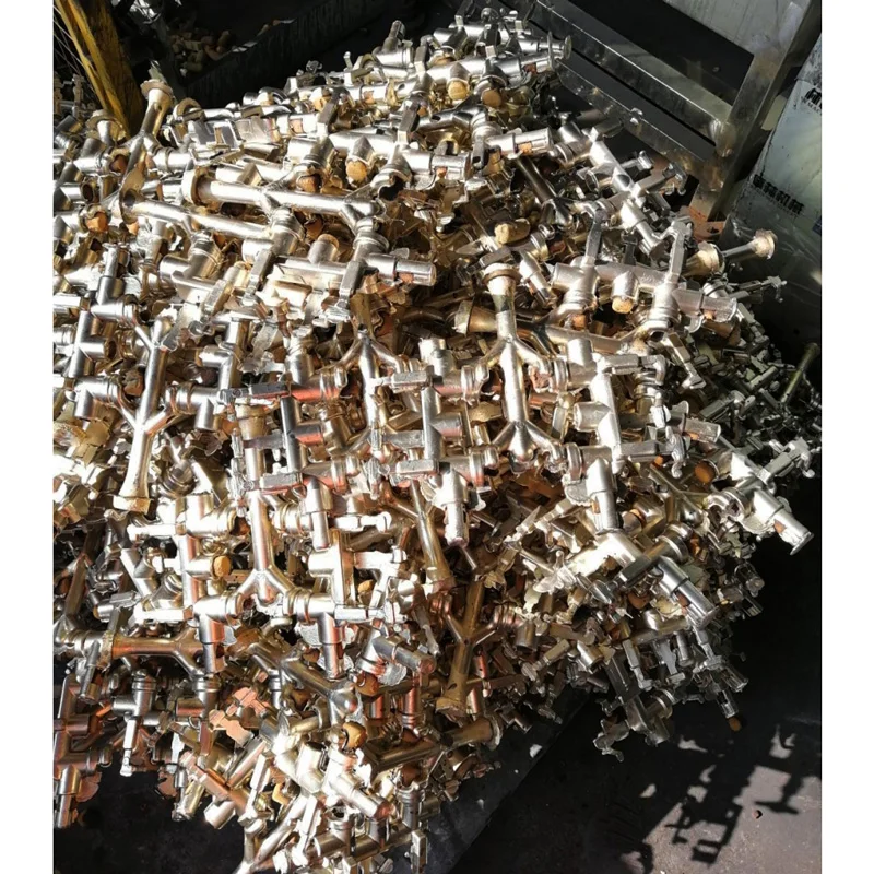 Two Station Servo Synchronous Flipping Automatic Spoon Cleaning Robotic Die Casting Machine for Brass Workpieces