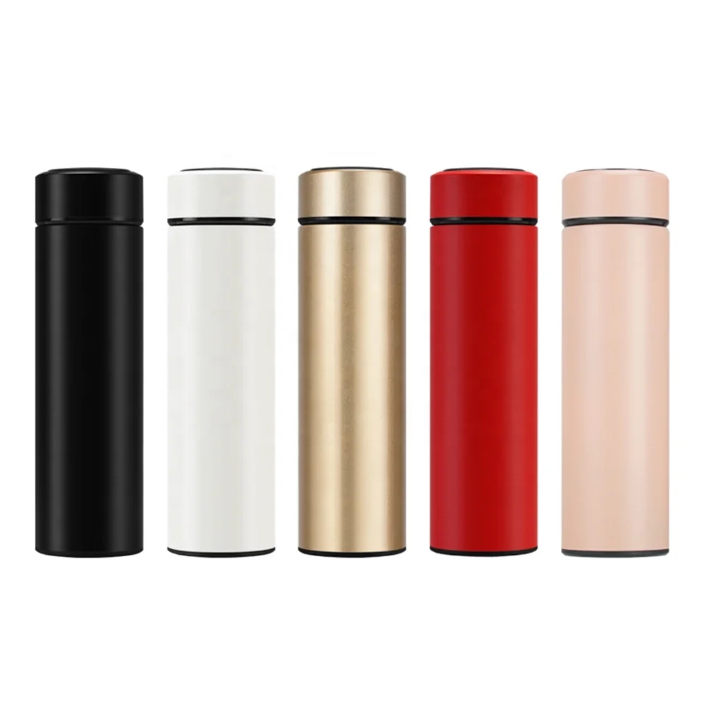 500ml Stainless Steel Thermos LED Travel Vacuum Coffee/Water/Hot Tea Bottle 17oz 