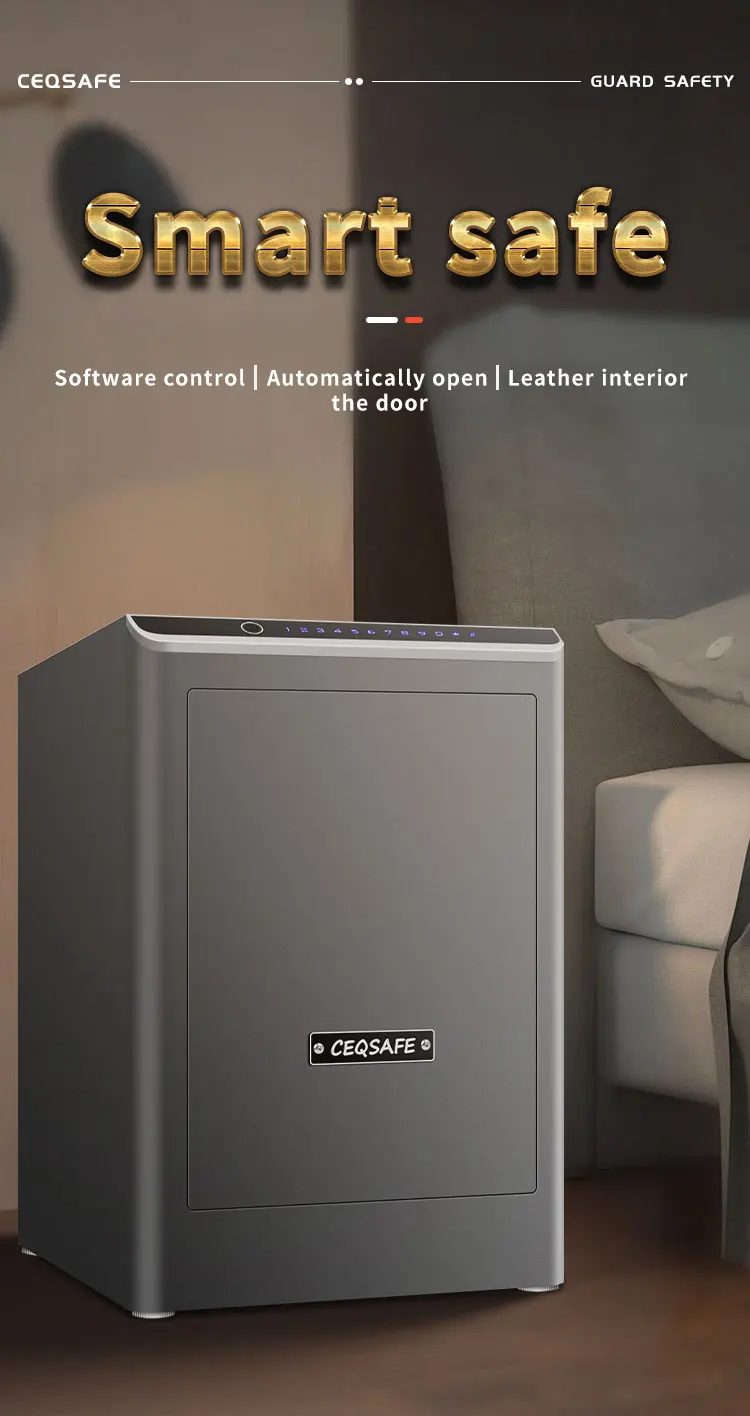 CEQSAFE Anti-Theft Security TUYA APP WIFI Safe Deposit Box with Fingerprint Lock Steel Material for Home Bank Office Hotel supplier