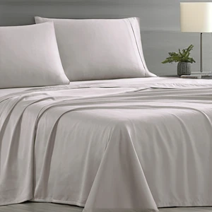Premium Quality Double Bed Fitted Sheets Soild Color T250 T300 100% Cotton Sateen Fabric Hotel BedSheets Set