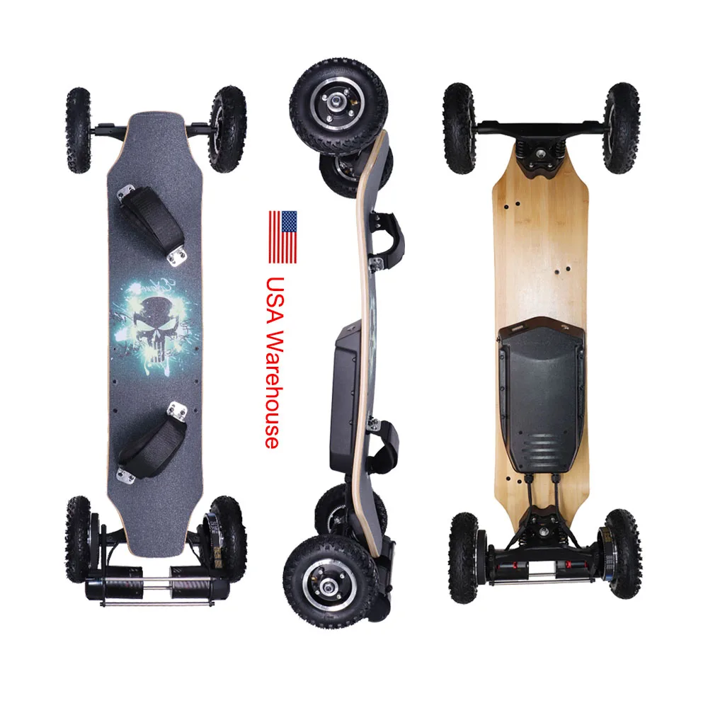 All-terrain Electric skateboard Four-wheel drive off-road skateboardin ... Electric skateboard all terrain 4wd