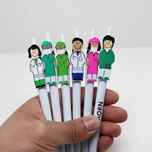 Cheap Promotional Novelty Shape Cute Cartoon Kids School Plastic Ballpoint Pens