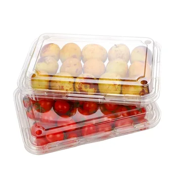 Takeaway fruit cake clamshell containers PET plastic storage boxes food packaging Freshness Preservation