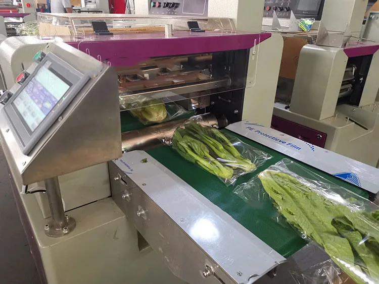 Fully Automatic Horizontal Wrapping Pack Packaging Machine Fruit and Vegetable Packing Machine