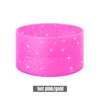 Rosa Fucsia Transparente con Brillo Plateado
