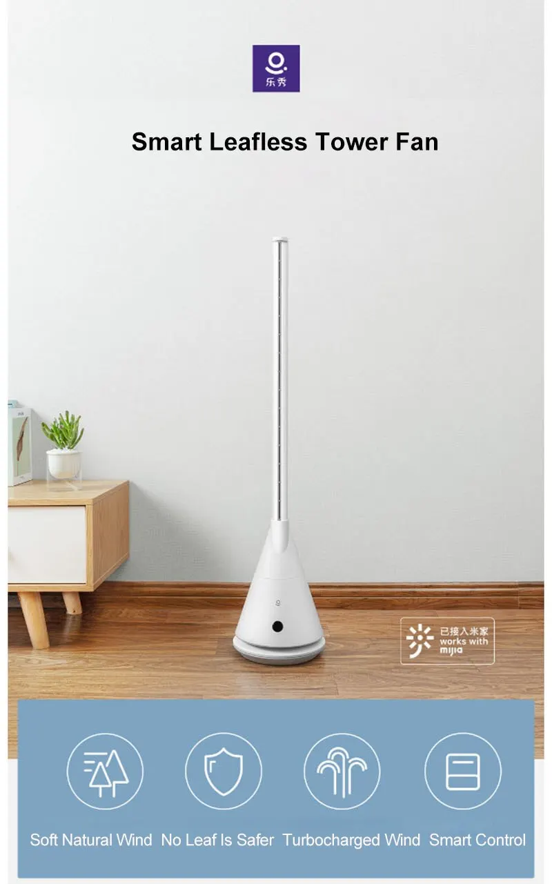 xiaomi youpin lexiu smart tower fan